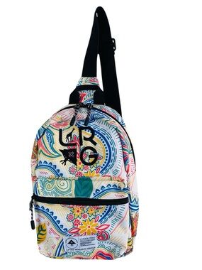 LRG Lifted Research Group Paisley Floral Small Backpack 11.5” x 8” x 3”